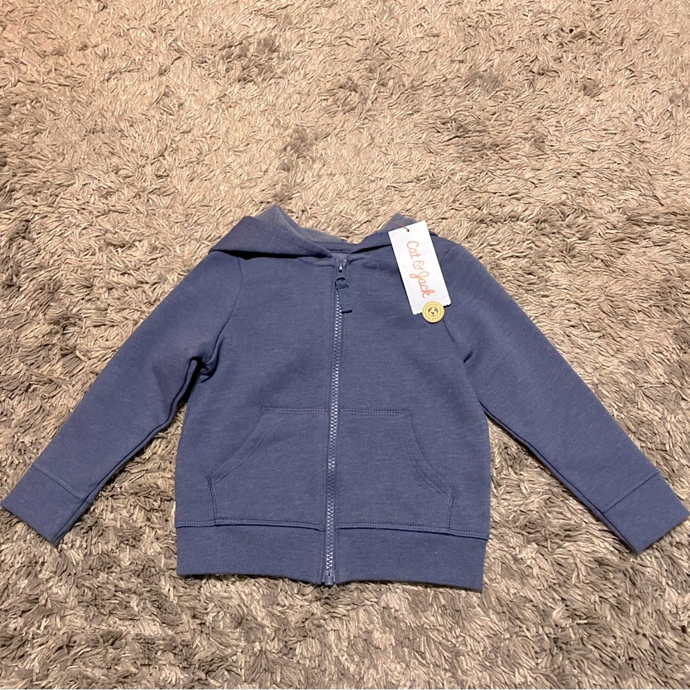 NWT Cat and Jack Sweater with Hood